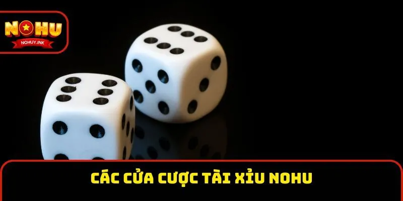 Các cửa cược tài xỉu Nohu